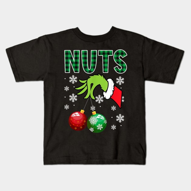 Chest Nuts Christmas Funny Matching Couple Chestnuts Kids T-Shirt by rivkazachariah